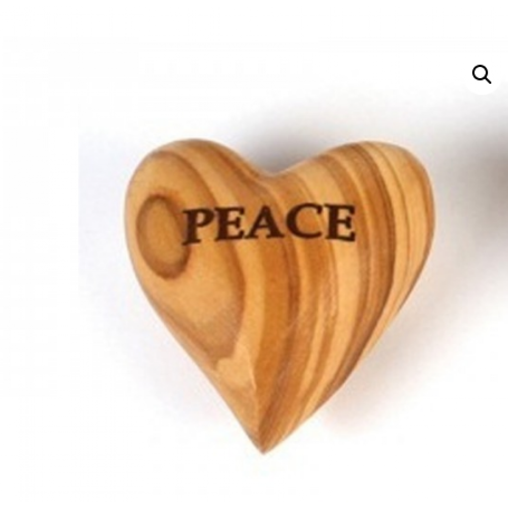 olive wood heart